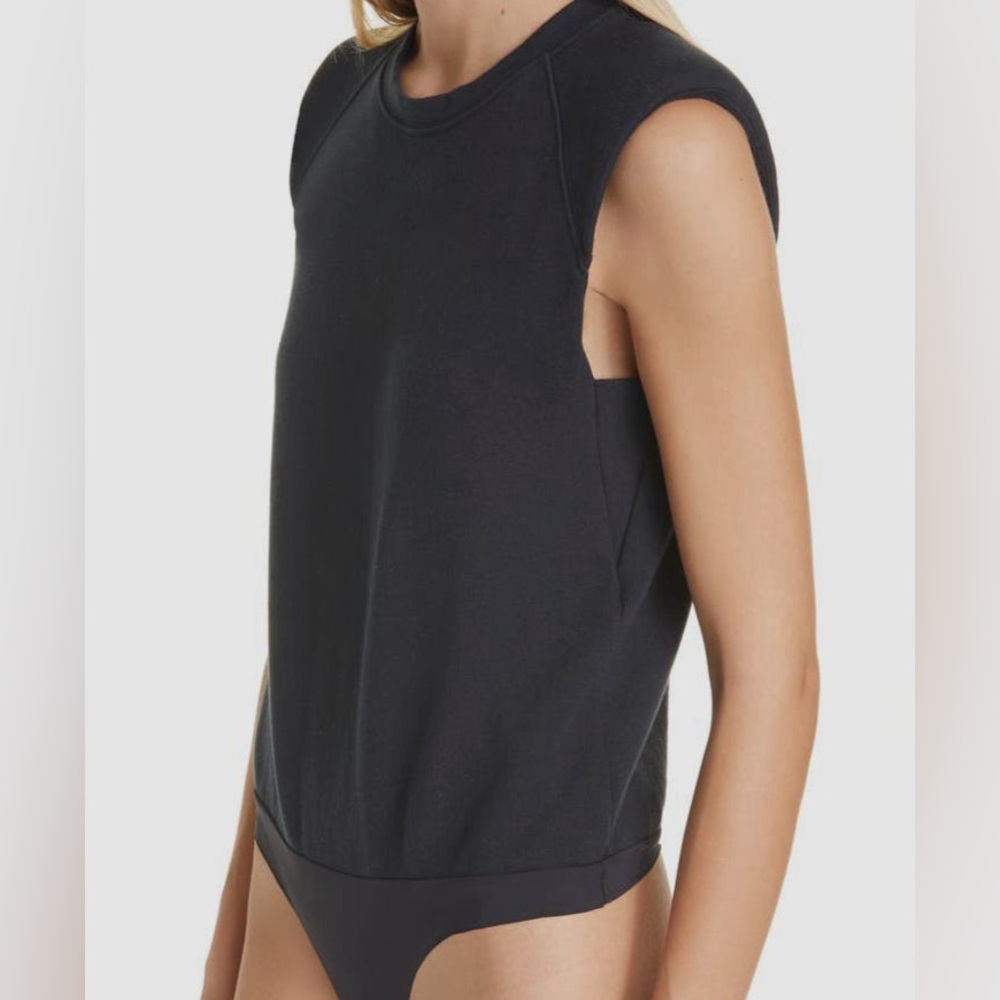 Jonathan Simkhai Black Standard Channing Sleeveless Bodysuit